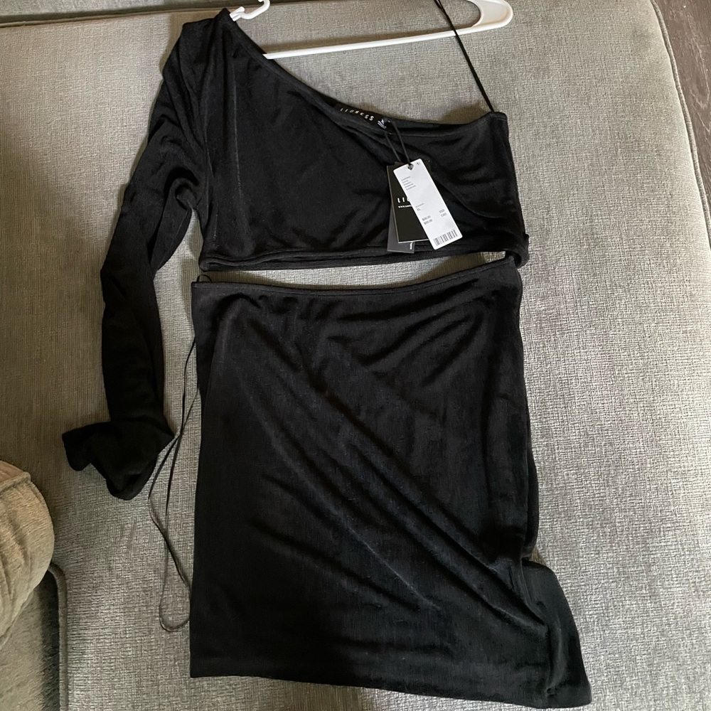 Urban Outfitters Asymmetrical Black Dress | Size XL